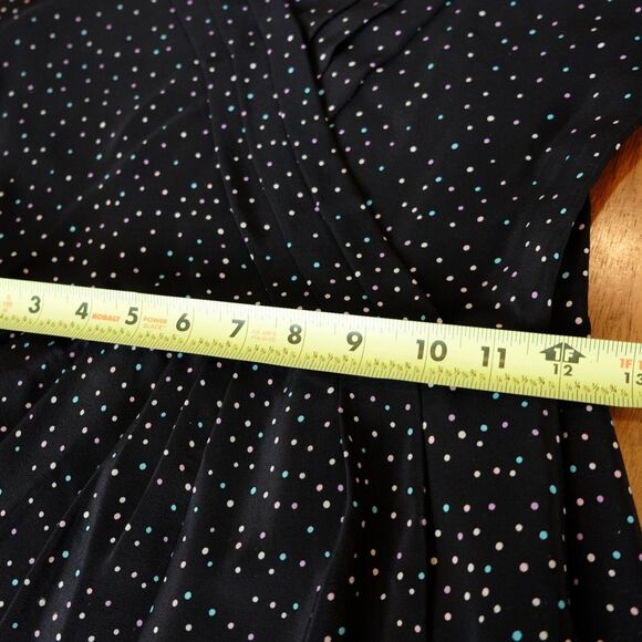 Yumi Kim Revolve 100% Silk Mini Dress Long Sleeve Faux Wrap Sz XS - Picture 7 of 10